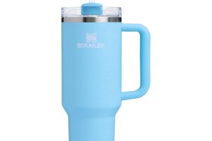 🛍️ STANLEY Quencher H2.0 FlowState Pipetli Termos Bardak 1.18 Litre   Powder Blue Crush | Paslanmaz Çelik