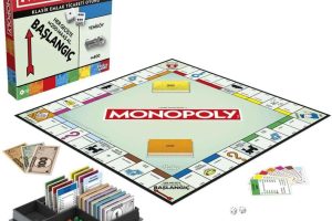 Monopoly Kutu Oyunu | Saklama Tepsili ve Daha Büyük Piyonlu Klasik Oyun | 8 Yaş ve Üzeri | 2 ila 6 Oyuncu | Çocuklar ve Yetişkinler için Aile Oyunları | Çocuk Hediyeleri