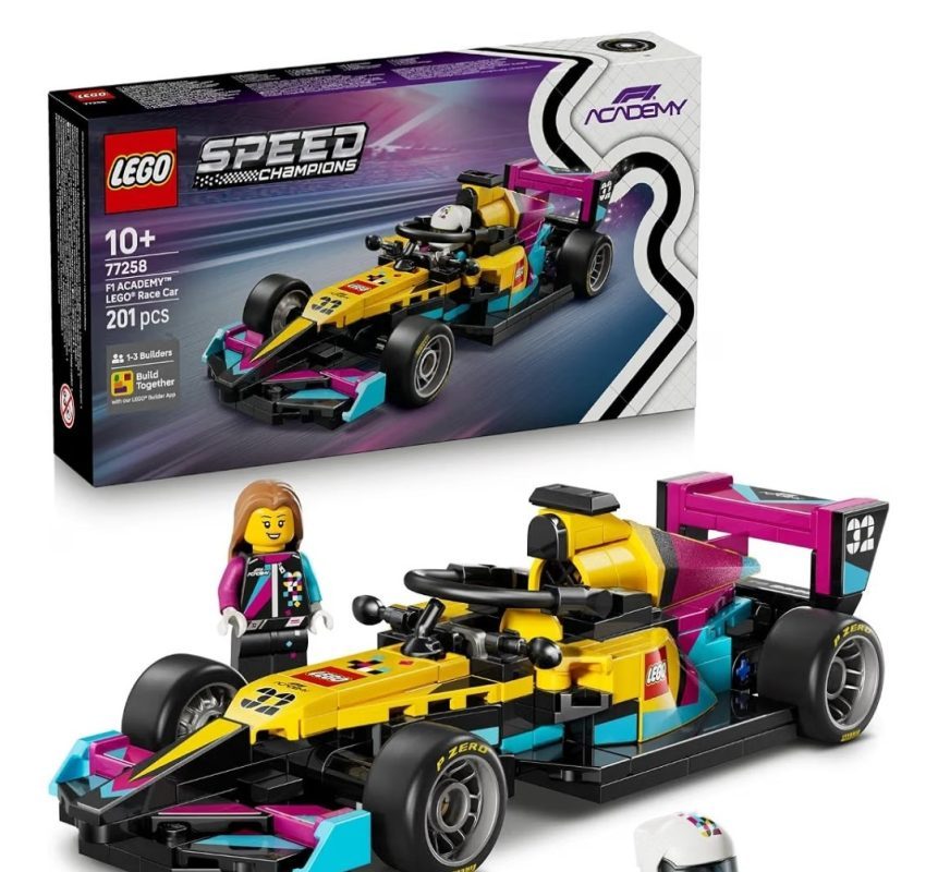 LEGO Speed Champions F1 ACADEMY LEGO Yarış Arabası 77258 | 10 Yaş ve Üzeri Çocuklar için Kıyafetli ve Kasklı Minifigür İçeren Oyuncak Yapım Seti, Hediye Fikri (201 Parça)