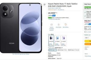 Xiaomi Redmi Note 17 Akıllı Telefon 6GB RAM 256GB ROM, Siyah