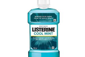 🚨 Listerine Cool Mint Ağız Bakım Suyu, 500 ml, 24 Saat Plak Karşıtı Koruma — %10 İndirim
