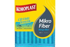 🛍️ Koroplast Mikrofiber Banyo Bezi 2’li Set, Çift Taraflı Ekstra Hızlı Kuruyan Mikrofiber Temizlik Bezi Seti 30×30 cm, Kir Sökücü Tasarım, Yüksek Emiş Gücü, Tüy Çizik Bırakmayan Banyo Temizlik Bezi Seti