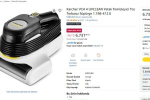 Karcher VCH 4 UVCLEAN Yatak Temizleyici Toz Torbasız Süpürge 1.198-412.0