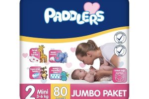 🛍️ Paddlers Bebek Bezi 2 Numara Mini (3 6 Kg) 80 Adet – Jumbo Paket