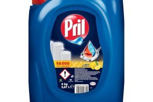 🛍️ Pril Elde Yıkama Sıvı Bulaşık Deterjanı Limon Kokulu 4 kg (3.87L) Soğuk Suda Etkili