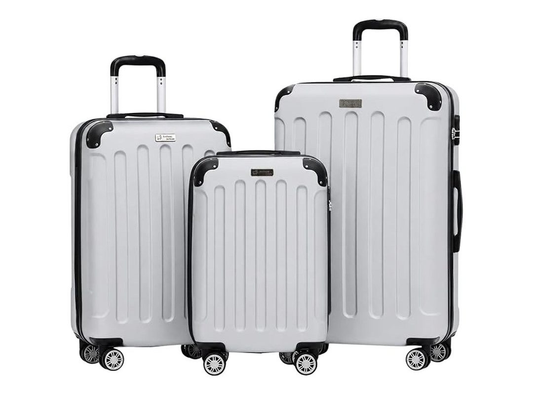 🛍️ Anthony Jackson Ultra Hafif ABS Valiz TRION (Gri, 3’lü Set)