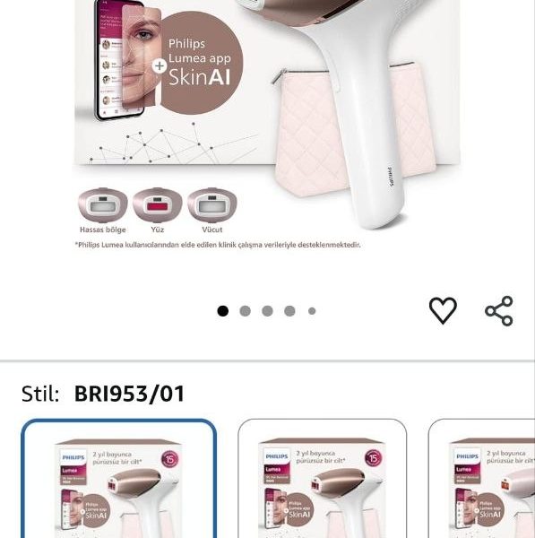 Philips Lumea 9900 Serisi BRI953/01 IPL Tüy Alma