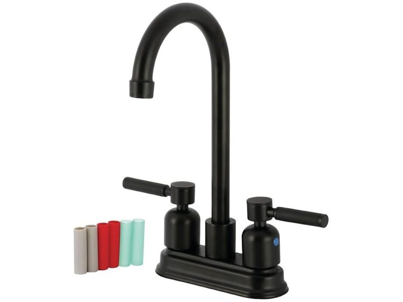 🛍️ Kingston Brass KB8490DKL Kaiser Bar Musluk, Mat Siyah, 11,56 x 9,31 x 4,75