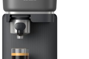 Philips Baristina Espresso Makinesi – Gerçek Espresso, Tam Kolaylık – Kompakt – 16 Bar Basınç – Entegre Öğütücü – Siyah Makine, Siyah Filtre Tutuculu (BAR300/60)