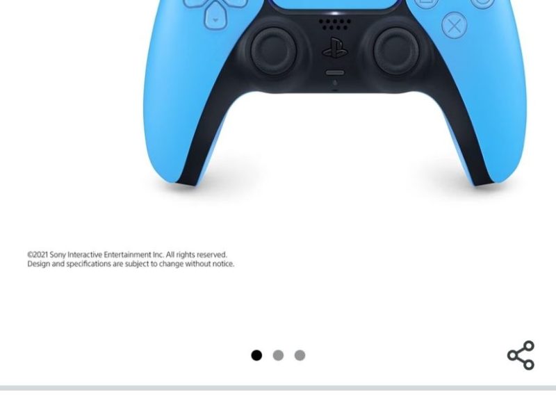 Sony PlayStation 5 DualSense Wireless Controller Oyun Kolu – DS Starlight Blue v2(Bilkom – Resmi Distribütör Garantili)