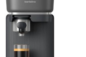 Philips Baristina Espresso Makinesi – Gerçek Espresso, Tam Kolaylık – Kompakt – 16 Bar Basınç – Entegre Öğütücü – Siyah Makine, Siyah Filtre Tutuculu (BAR300/60) — %31 İndirim