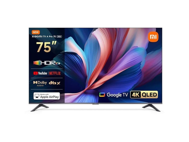 🛍️ Xiaomi TV A Pro 75 2026 75 İnç 189 cm 4K UHD QLED Google TV Dolby Vision HDR Smart TV Siyah