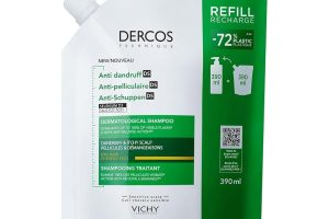 🛍️ VICHY Dercos Anti Dandruff Kuru Saçlar İçin Kepek Karşıtı Bakım Şampuanı Yeniden Dolum Paketi 390 ml