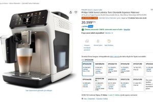 Philips 5500 Serisi LatteGo Tam Otomatik Espresso Makinesi  5543/90 — %92 İndirim