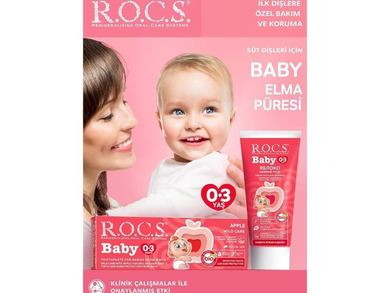 🛍️ R.O.C.S. R.O.C.S Baby Diş Macunu Elma Püresi 0 3 Ay