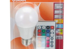 🛍 Osram Renk Değiştiren Uzaktan Kumandalı Led Ampul, 9W, Sarı ve Beyaz Işık, RGB E27 A60 9W/27K-65K 806LM