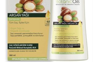 Bioblas Saç Dökülmesine Karşı Bitkisel Şampuan – Argan & Zeytinyağı İçerikli, Biocomplex B19, Parlaklık ve Onarım Sağlayan Şampuan, 360 ml