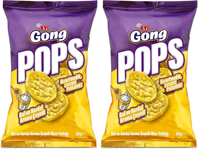 🚨 Eti Gong Pops Bal Hardallı Kraker 80 gr (2 paketi)