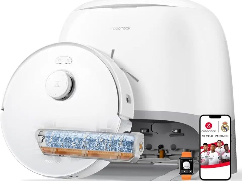 🛍️ Roborock Qrevo Curv 2 Flow Robot Süpürge ve Paspas, SpiraFlow Gerçek Zamanlı Kendi Kendini Temizleyen Paspas, Çift Sıfır Dolanma Sistemi, Yapay Zeka Engel Algılama, Isıtmalı Yıkama ve Kurutma