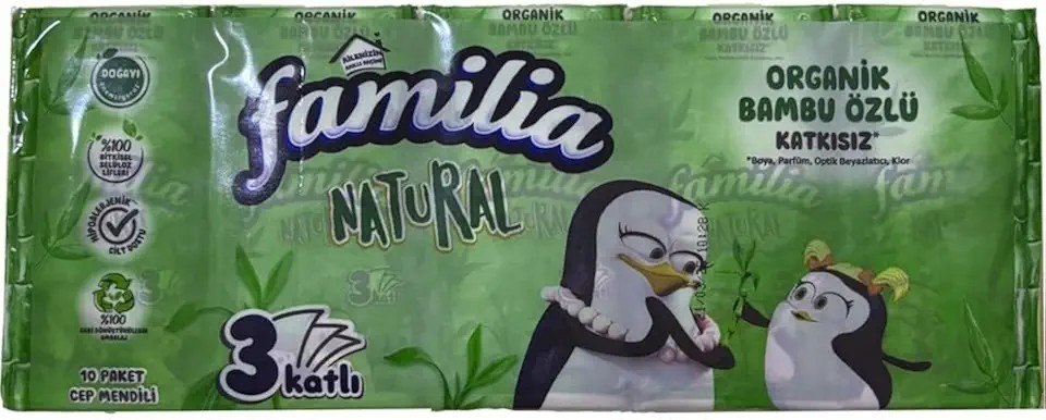Familia Natural Cep Mendil 10 * 10