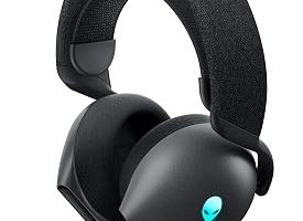 Alienware Üç Modlu Kablosuz Oyuncu Kulaklığı AW725H – Siyah – 545-BBFW Dolby Atmos, AI gürültü bastırma, AlienFX-RGB, Tri-Mode bağlantısı, 55 saat pil ömrü Dark Side of the Moon