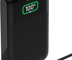 Belkin BoostCharge 3 Portlu Dizüstü Powerbank, USB-C ve USB-A Portları, Hızlı Şarj USB-C Güç Dağıtımı, MacBook, iPhone 17, 16 Serisi, iPad Pro, Galaxy S25 vb. için Taşınabilir Şarj Cihazı – Siyah