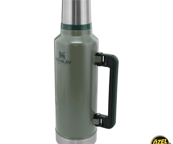 STANLEY Classic Legendary Vakumlu Termos 1.9 Litre – Yeşil (Hammertone Green) | Paslanmaz Çelik