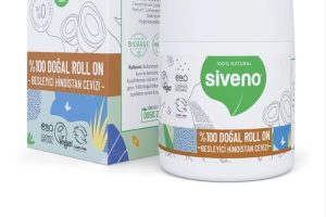 Siveno %100 Doğal Roll On Hindistan Cevizli Deodorant Ter Kokusu Önleyici Bitkisel Lekesiz Vegan 50 ml
