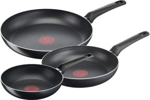 🛍 Tefal SimpleCook 1X Difüzyon Tabanlı 3’lü Tava Seti – 20/24/28 cm
