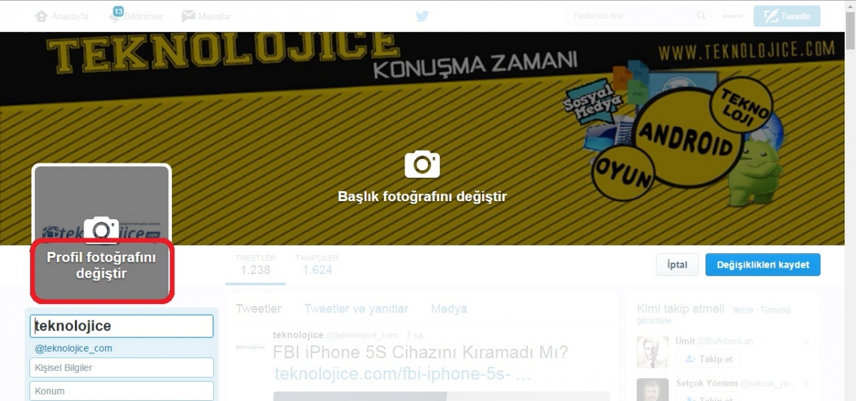 Twitter Profil 2